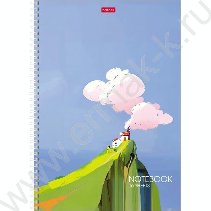 Тетрадь  96л А4 линейка/спираль/перфорация на отрыв "Далекие горизонты" /тиснение/ ассорти NEW | Фото 2