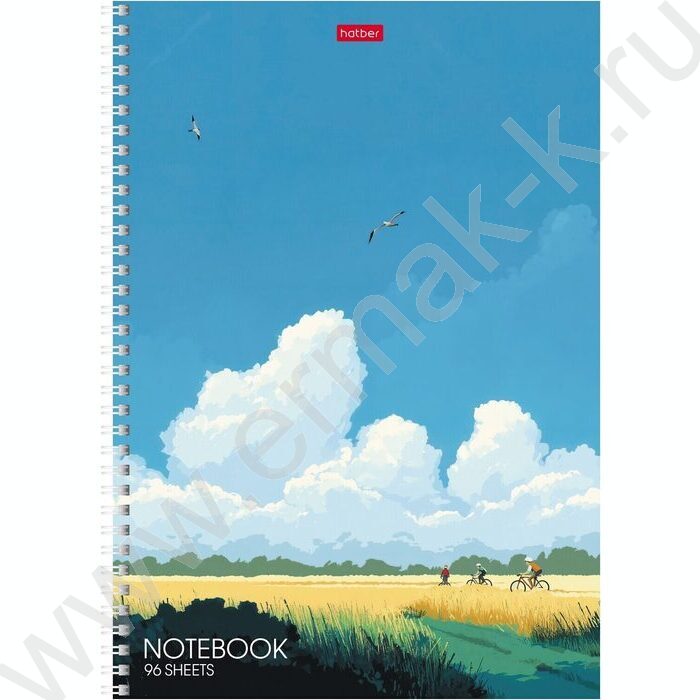 Тетрадь  96л А4 линейка/спираль/перфорация на отрыв "Далекие горизонты" /тиснение/ ассорти NEW | Фото 3