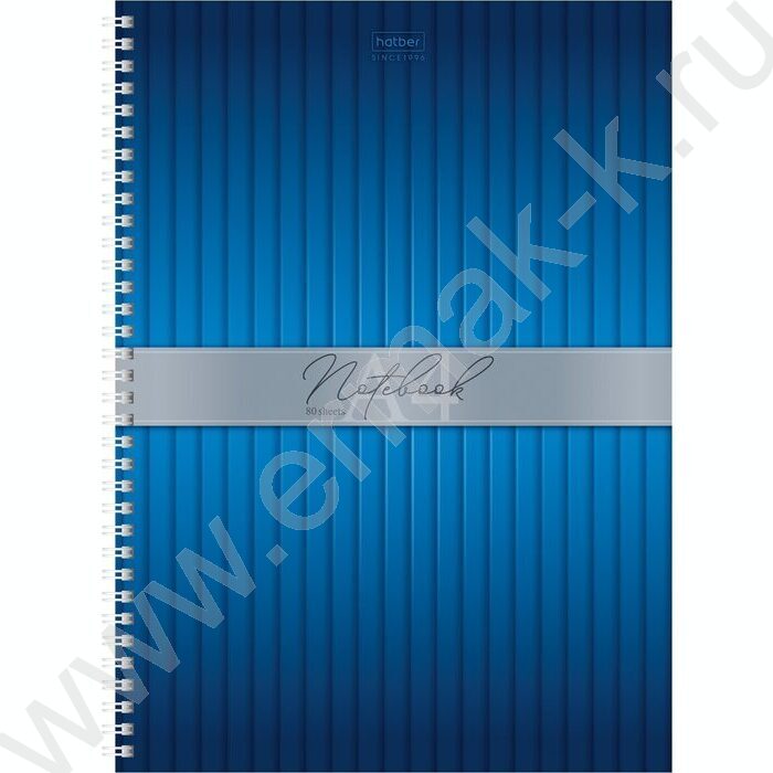 Тетрадь  80л А4 клетка/спираль/тв.обл. "PLISSE" /перфорация на отрыв,глянц. ламин./ NEW | Фото 1