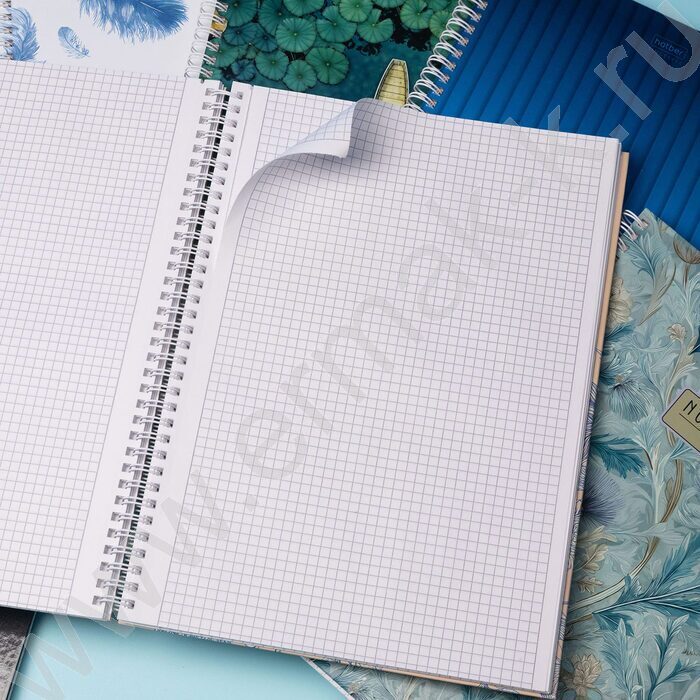 Тетрадь  80л А4 клетка/спираль/тв.обл. "PLISSE" /перфорация на отрыв,глянц. ламин./ NEW | Фото 2