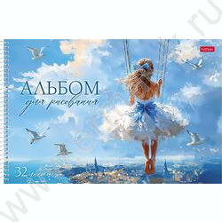 Альбом д/рисования-спираль пл.об. 32л "Прекрасные незнакомки" ассорти NEW | Фото 3