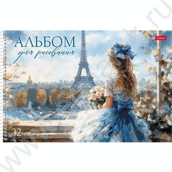 Альбом д/рисования-спираль пл.об. 32л "Прекрасные незнакомки" ассорти NEW | Фото 5