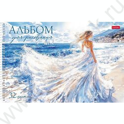 Альбом д/рисования-спираль пл.об. 32л "Прекрасные незнакомки" ассорти NEW | Фото 6