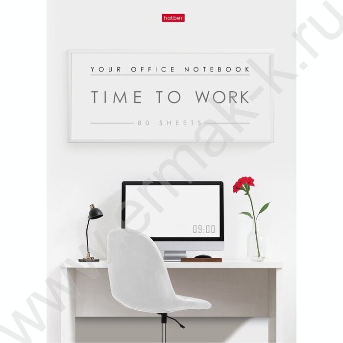 Бизнес-блокнот  80л А4 5-цв.блок "Time to work" | Фото 1