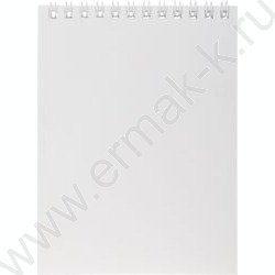 Блокнот  40л А6 спираль "Арктический белый" ламинац.SOFT-TOUCH NEW | Фото 1