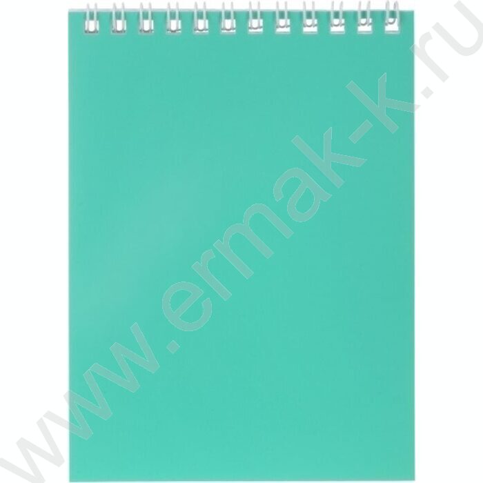 Блокнот  40л А6 спираль "Аквамарин" ламинац.SOFT-TOUCH | Фото 1