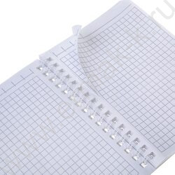 Зап. книжка  80л А6 спираль /ламинац.SOFT-TOUCH /перфорация "Аквамарин" NEW | Фото 3