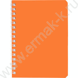 Зап. книжка  80л А6 спираль /ламинац.SOFT-TOUCH /перфорация "Шафран" NEW | Фото 1