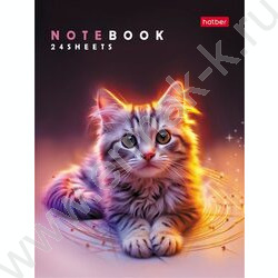 Зап. книжка  24л А6 "Маленькие ушки" клетка,глянц.ламин.,ассорти NEW | Фото 3