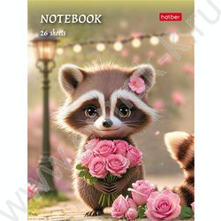 Зап. книжка  24л А6 "Маленькие ушки" клетка,глянц.ламин.,ассорти NEW | Фото 7