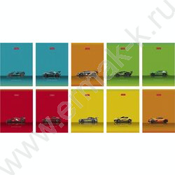 Зап. книжка  32л А6 "Гоночные авто" клетка,глянц.ламин.,ассорти NEW | Фото 1