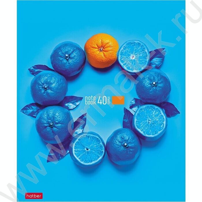 Тетрадь  40л клетка/пластик обл. "New fruits" ассорти | Фото 2