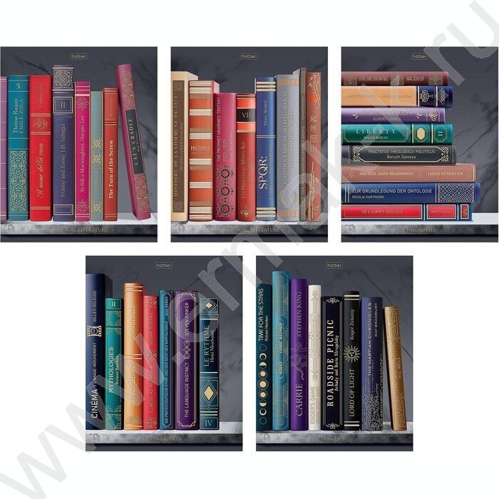 Тетрадь  48л клетка "Золотые страницы" /3D фольга/ламинац.Soft-touch/5видов NEW | Фото 1