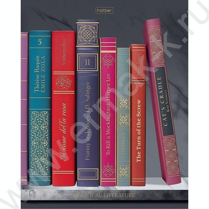 Тетрадь  48л клетка "Золотые страницы" /3D фольга/ламинац.Soft-touch/5видов NEW | Фото 2