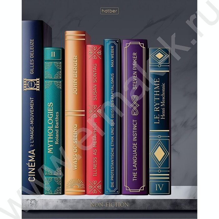 Тетрадь  48л клетка "Золотые страницы" /3D фольга/ламинац.Soft-touch/5видов NEW | Фото 5