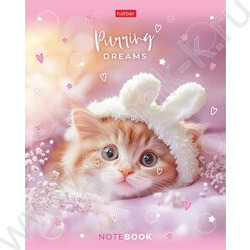 Тетрадь  48л клетка/пластик обл. "Нежные мечты" ассорти NEW | Фото 4