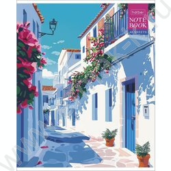 Тетрадь  48л клетка "Солнечные кварталы" /тиснение/ 5видов NEW | Фото 5