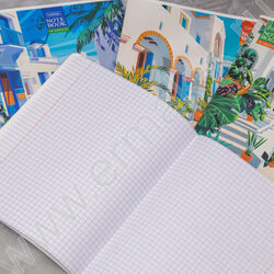 Тетрадь  48л клетка "Солнечные кварталы" /тиснение/ 5видов NEW | Фото 7