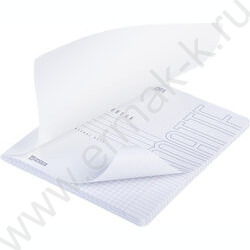 Тетрадь  96л клетка "Арктический белый" /ламинац.SOFT-TOUCH/ NEW | Фото 2