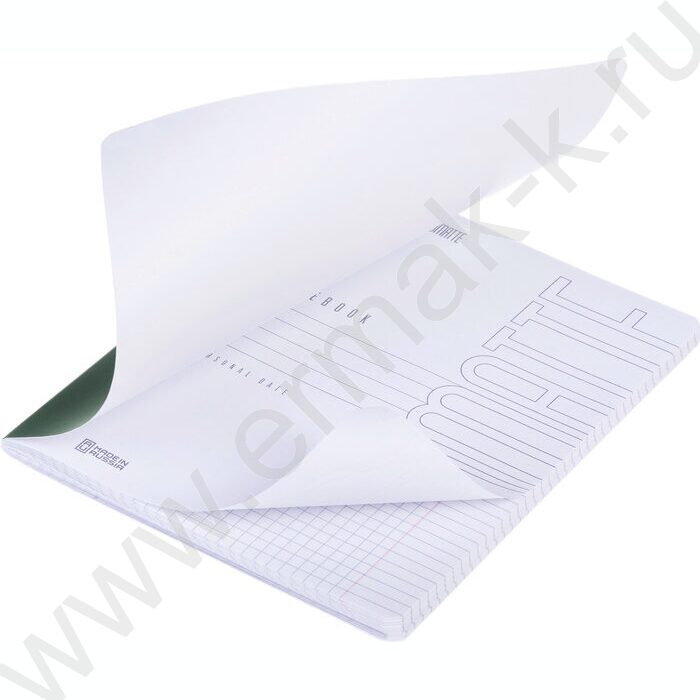 Тетрадь  96л клетка "Малахит" /ламинац.SOFT-TOUCH/ NEW | Фото 2