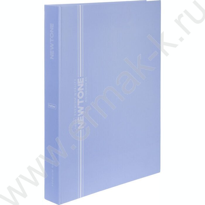 Тетрадь  80л А4 клетка/кольца ламинация Soft-touch/  "NEWtone PASTEL Голубая дымка" NEW | Фото 1