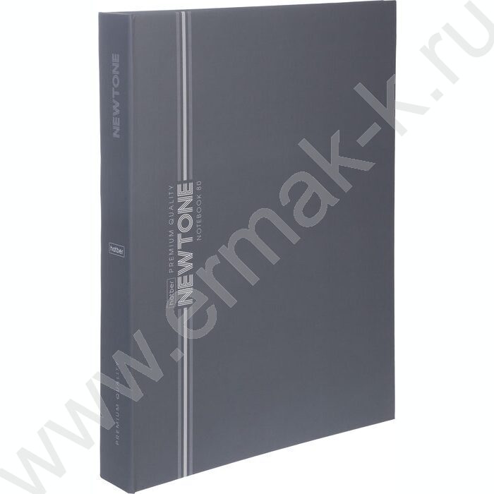 Тетрадь  80л А4 клетка/кольца ламинация Soft-touch/  "NEWtone PASTEL Серый агат" | Фото 1