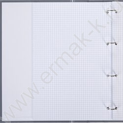 Тетрадь  80л А4 клетка/кольца ламинация Soft-touch/  "NEWtone PASTEL Серый агат" NEW | Фото 2