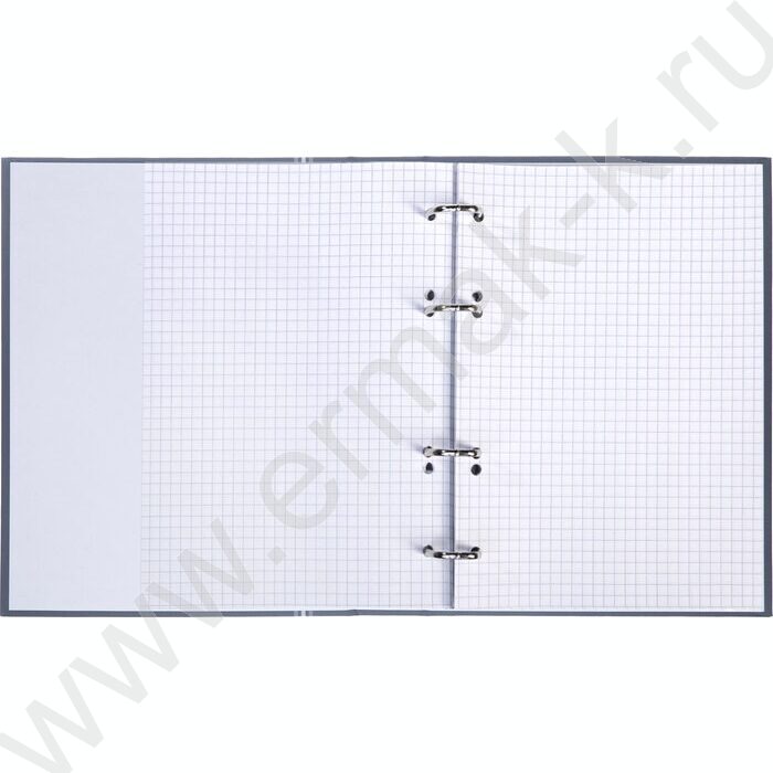 Тетрадь  80л А5 клетка/кольца /ламинация Soft-touch/  "NEWtone PASTEL Серый агат" NEW | Фото 2