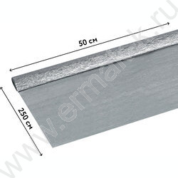 Бумага креповая 50*250см Серебряная 22г/м2 NEW | Фото 3