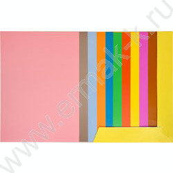 Картон цв. Двухсторонний мелов. А4  20л/10л немел. и 10л мел. Каляка Малякв NEW | Фото 2