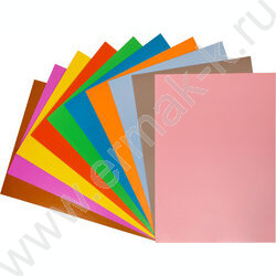 Картон цв. Двухсторонний мелов. А4  20л/10л немел. и 10л мел. Каляка Малякв NEW | Фото 3