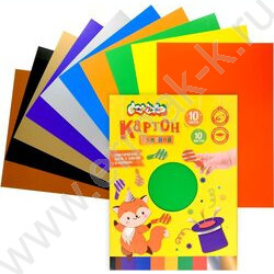 Картон цв. А4 10цв/10л мел. с золотом и серебром  Каляка-Маляка NEW | Фото 2