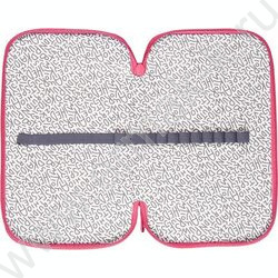 Пенал б/наполн. 2молнии  205x108мм "MooreCafe", картон с покрытием из фольги с конгрев. тиснение NEW | Фото 2