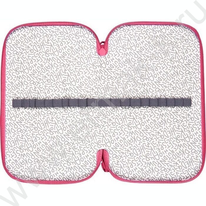 Пенал б/наполн. 3молнии 205x108мм "Lovely Little Friends", картон с конгрев. тиснением | Фото 2