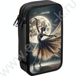 Пенал б/наполн. 3молнии 205x108мм "Ballet", картон с покрытием из фольги с конгрев. тиснением NEW | Фото 1