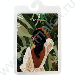 Обложка д/паспорта ПВХ "Девушка в тропиках" NEW | Фото 1