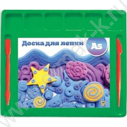 Доска д/лепки А5 /цветная, 2 стека+отделения для пластилина NEW | Фото 1