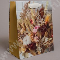 Пакет подарочный бумажный 18*23см Женский микс NEW | Фото 3