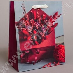 Пакет подарочный бумажный 18*23см Женский микс NEW | Фото 5