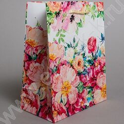 Пакет подарочный бумажный 18*23см Женский микс NEW | Фото 3