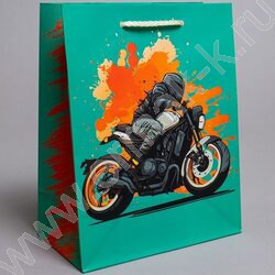 Пакет подарочный бумажный 18*23см Мужской микс NEW | Фото 4