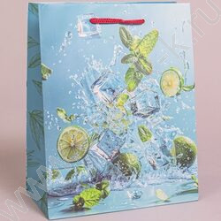 Пакет подарочный бумажный 18*23см Мужской микс NEW | Фото 5