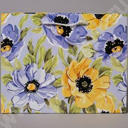 Пакет подарочный бумажный 23*18см Женский микс NEW | Фото 5