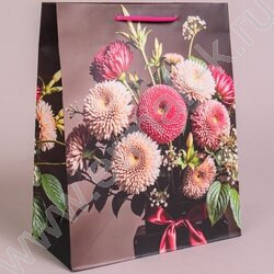 Пакет подарочный бумажный 26*32см Женский микс NEW | Фото 4