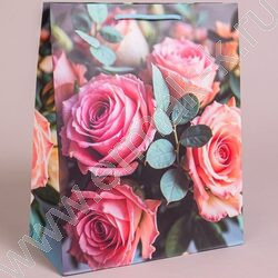 Пакет подарочный бумажный 26*32см Женский микс NEW | Фото 5