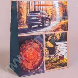 Пакет подарочный бумажный 26*32см Мужской микс NEW | Фото 5