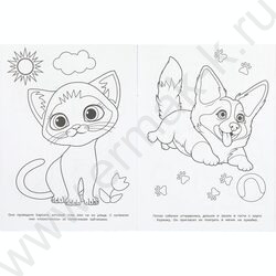 Раскраска А4 Бублик идёт на прогулку NEW | Фото 4