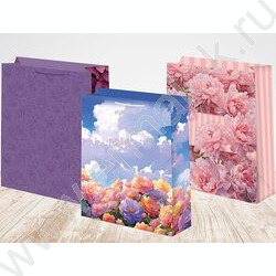 Пакет подарочный бумажный 33*45см Женский микс NEW | Фото 1