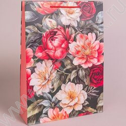 Пакет подарочный бумажный 33*45см Женский микс NEW | Фото 3