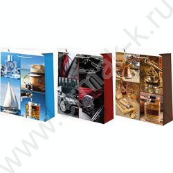 Пакет подарочный бумажный 33*45см Мужской микс NEW | Фото 1